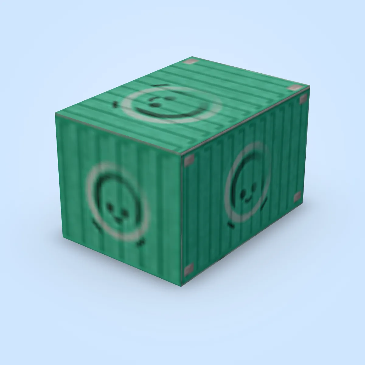Truck Green Cargo Model