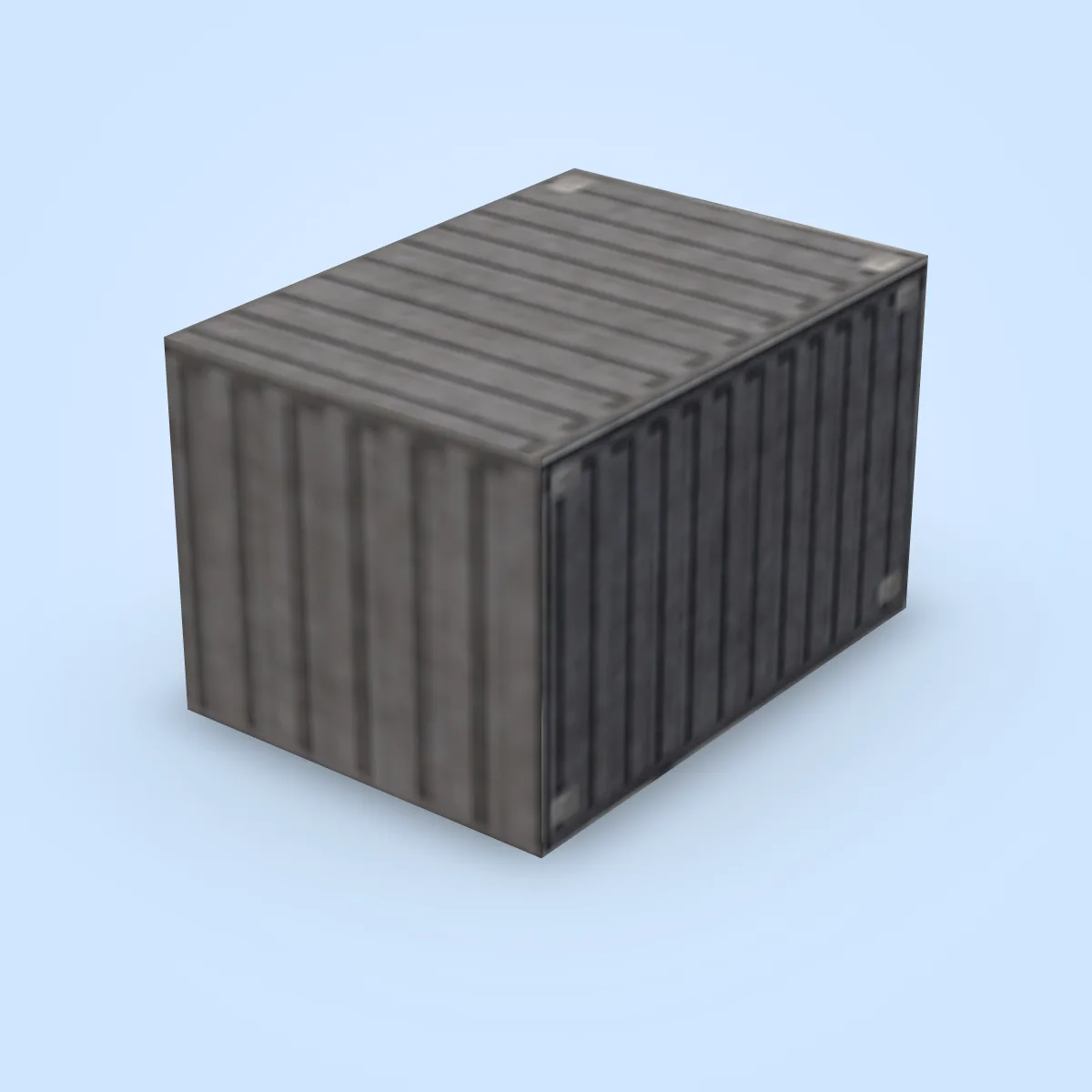 Truck Grey Cargo Model