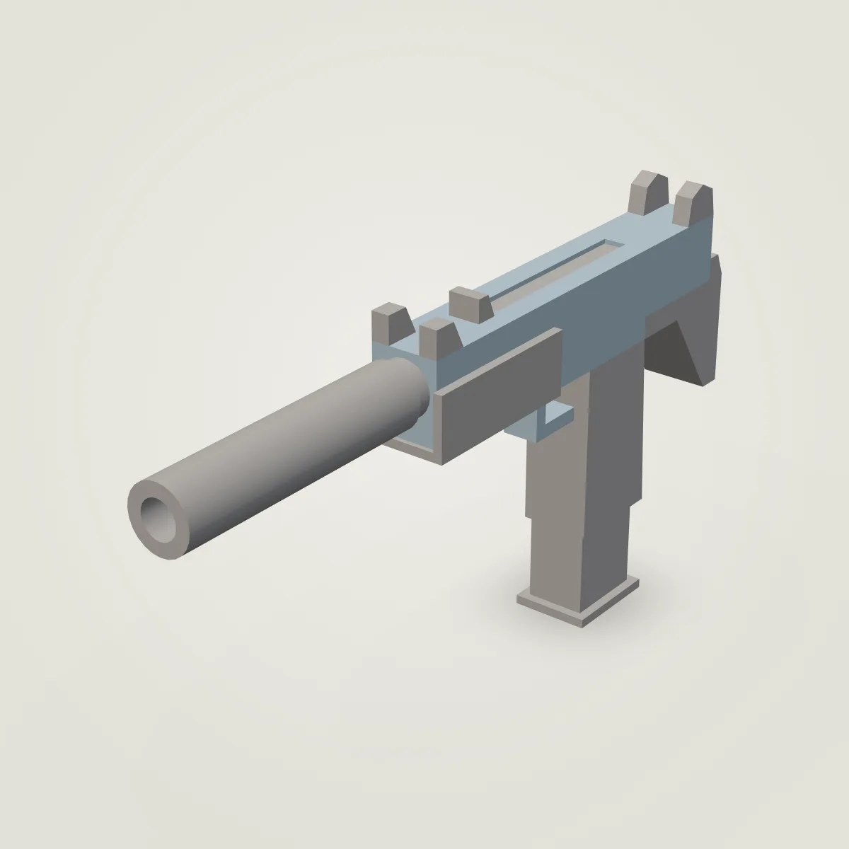 Uzi Long Silencer Model