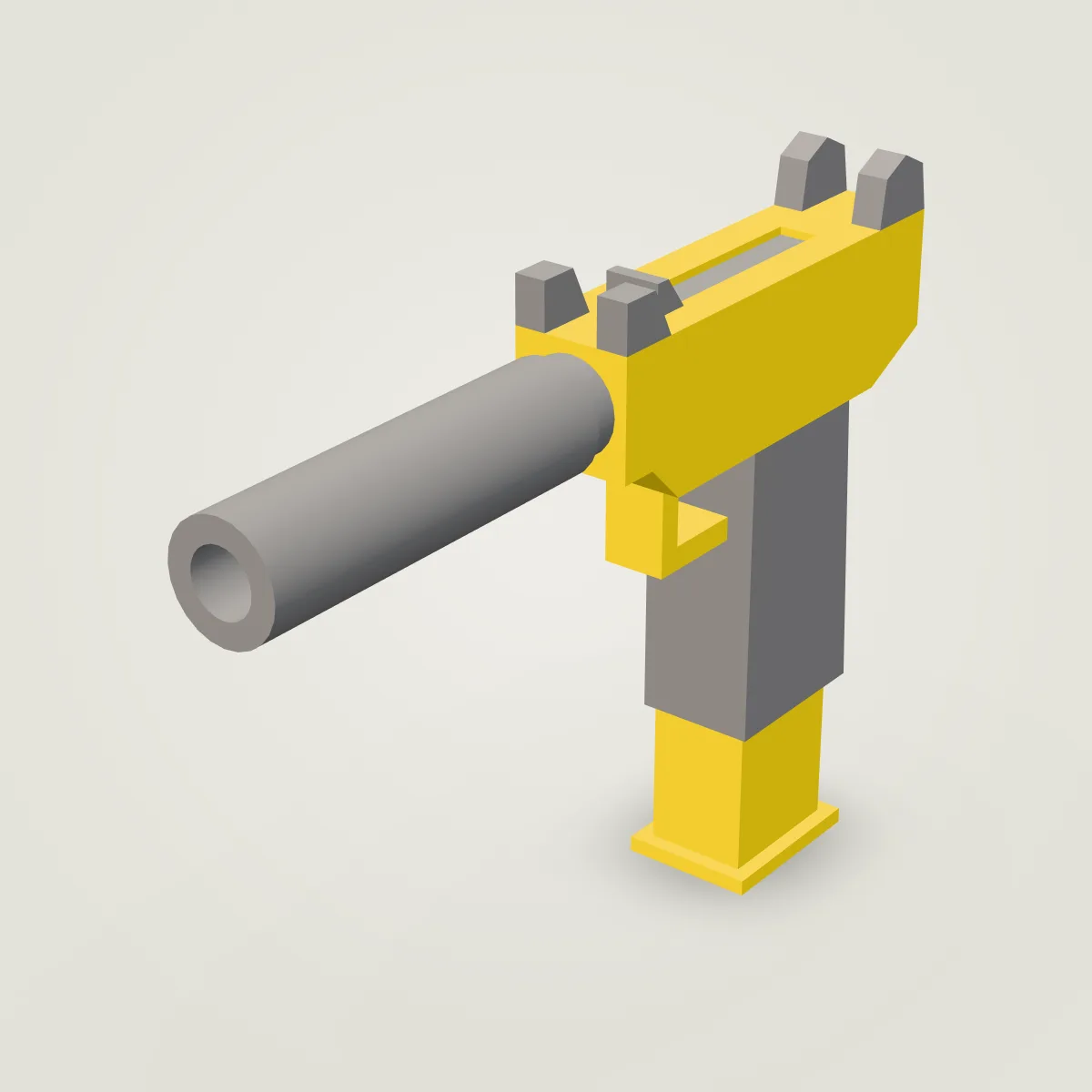 Uzi Silencer Gold Model
