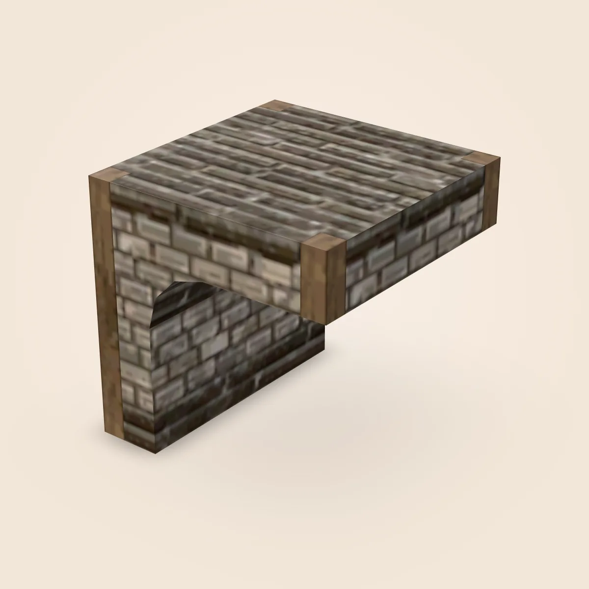 Wall Fortified Gate Half Model