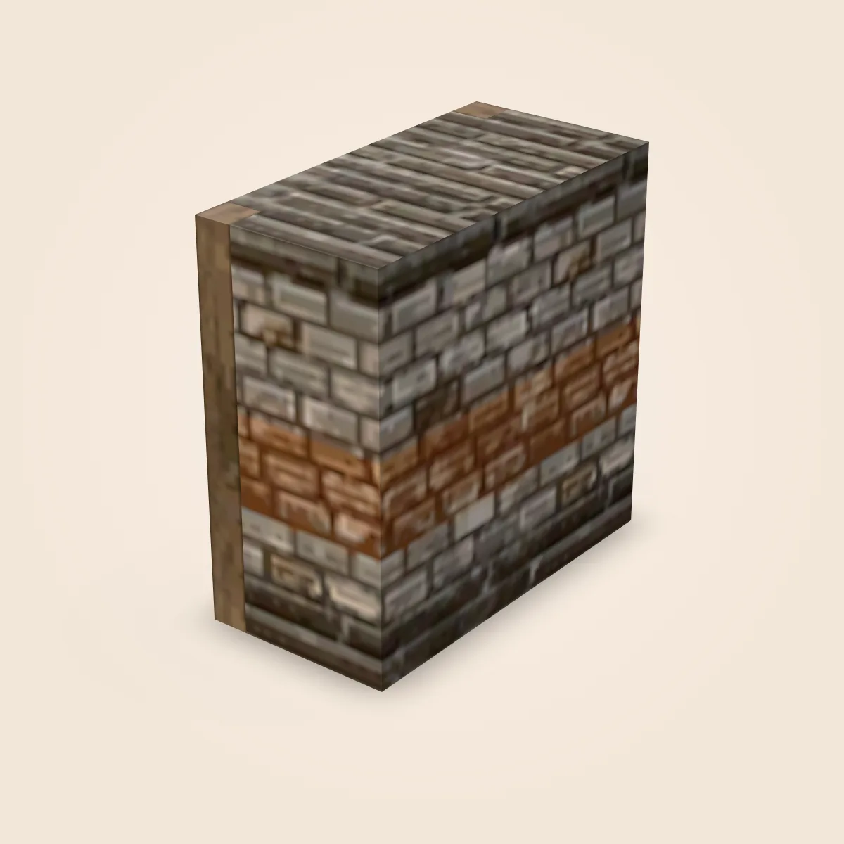 Wall Fortified Paint Half Model