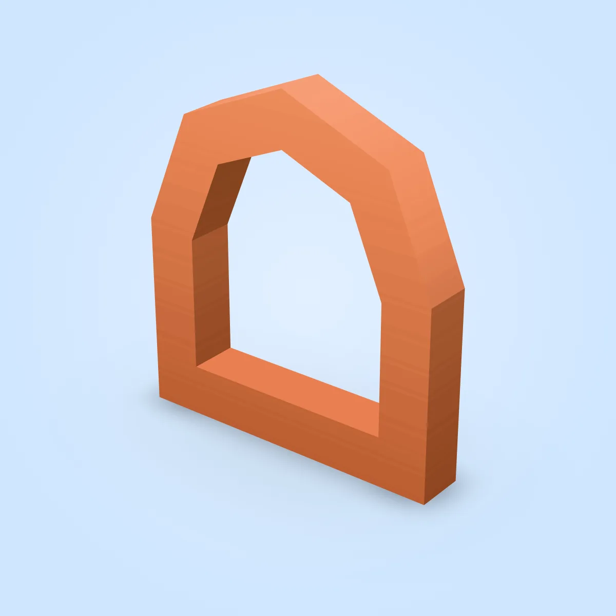 Window Brown Round Low Model