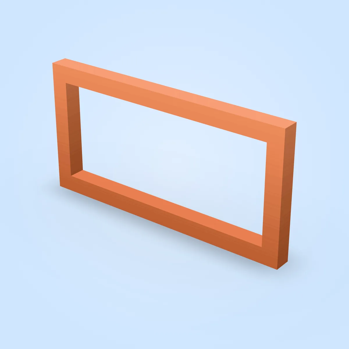 Window Brown Wide Model