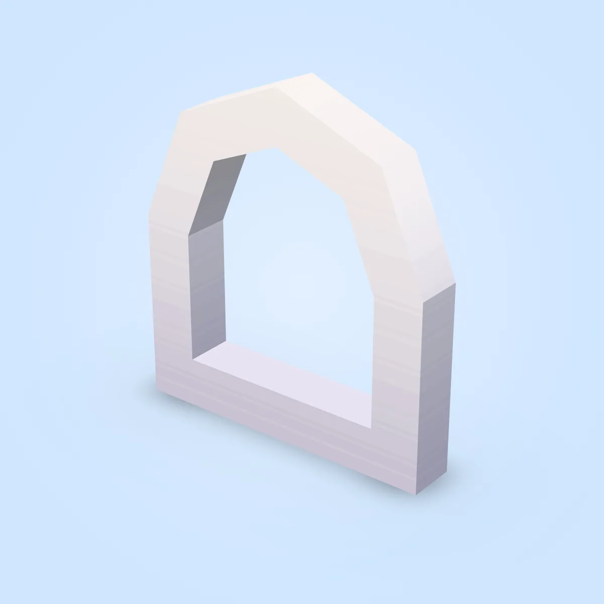 Window White Round Low Model