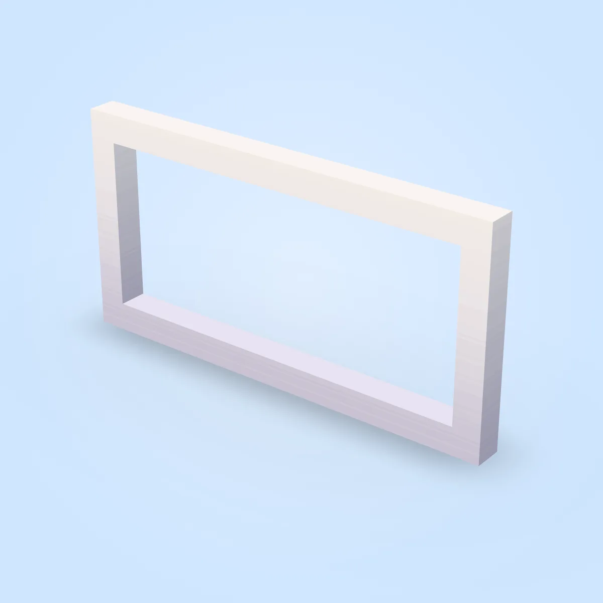 Window White Wide Model