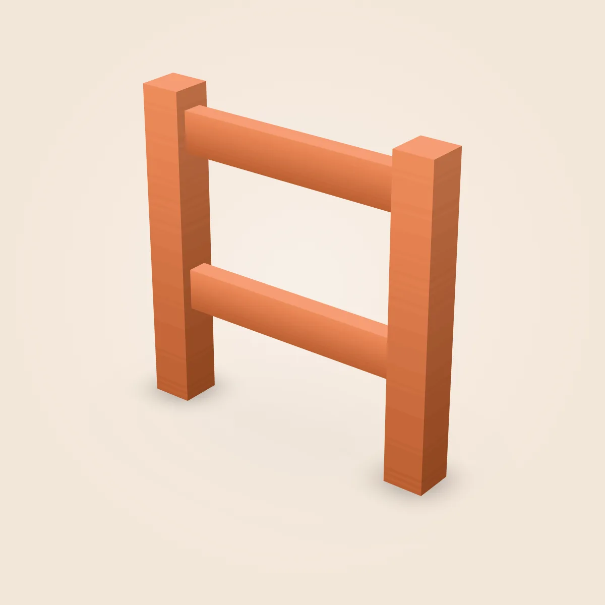 Wood Structure High Part Model