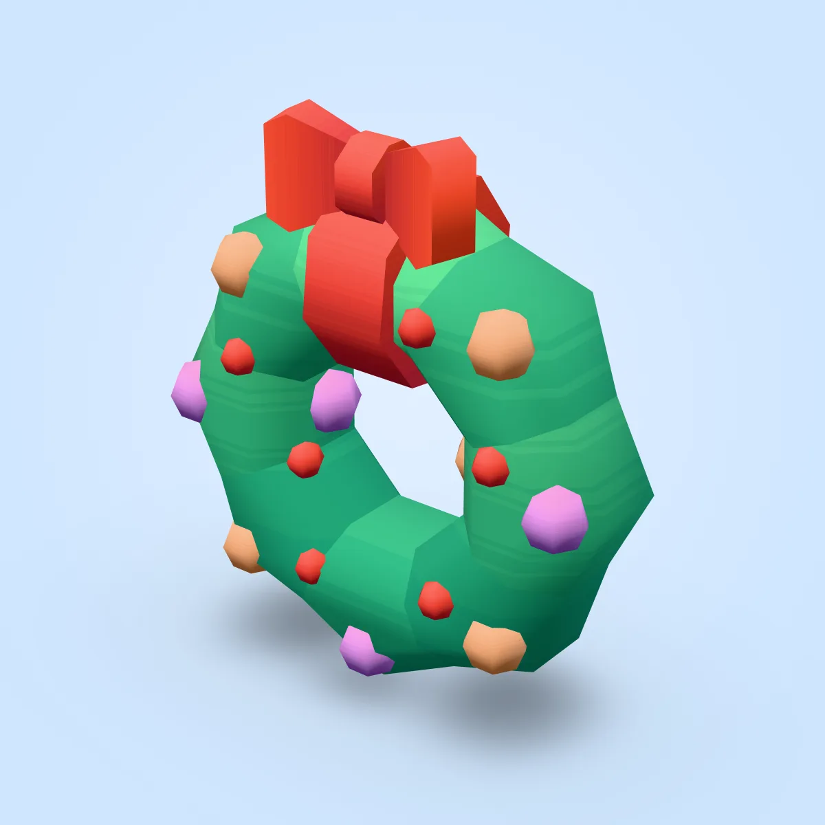 Wreath Decorated Model